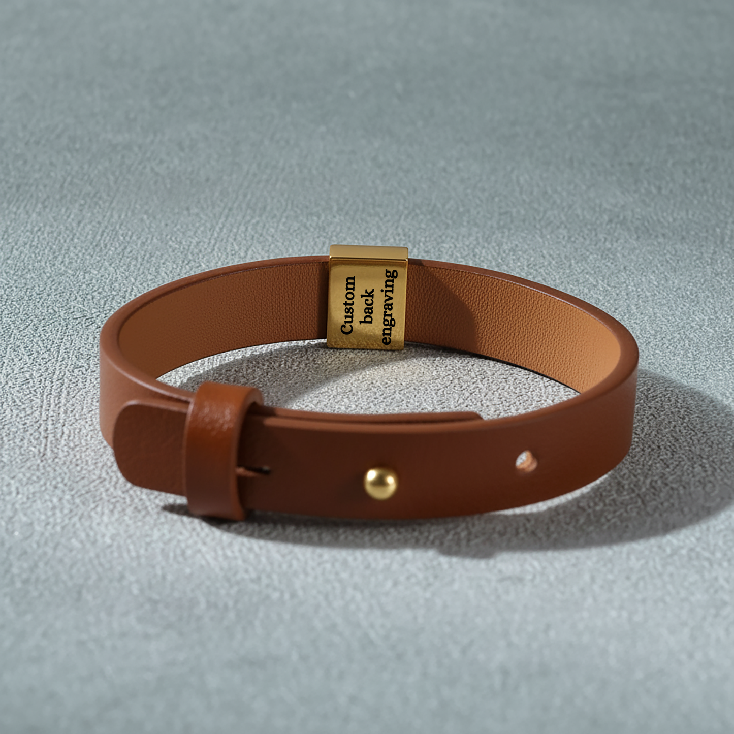 Bracelet Homme Gravé — Le Message Caché | Cuir & Acier